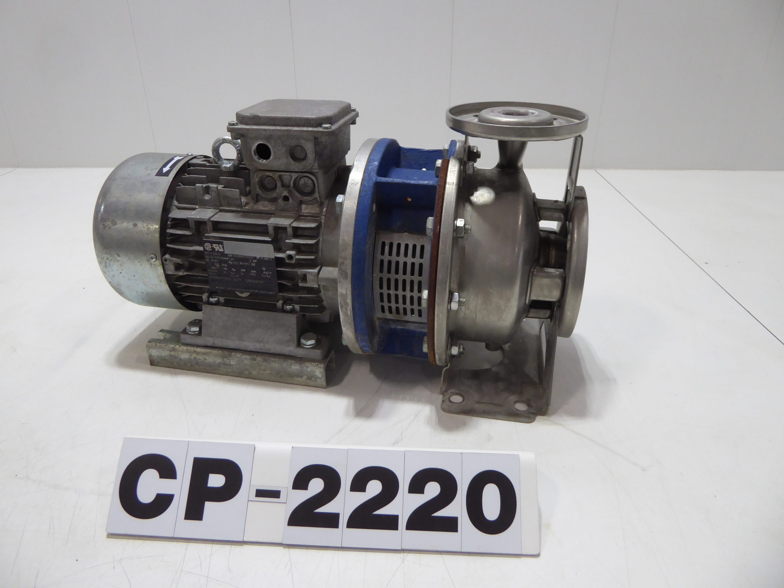 Used Centrifugal Pump - Asynchronous 4 HP 2" Inlet 1" Outlet Centrifugal Pumo CP2220-Pumps - Centrifugal