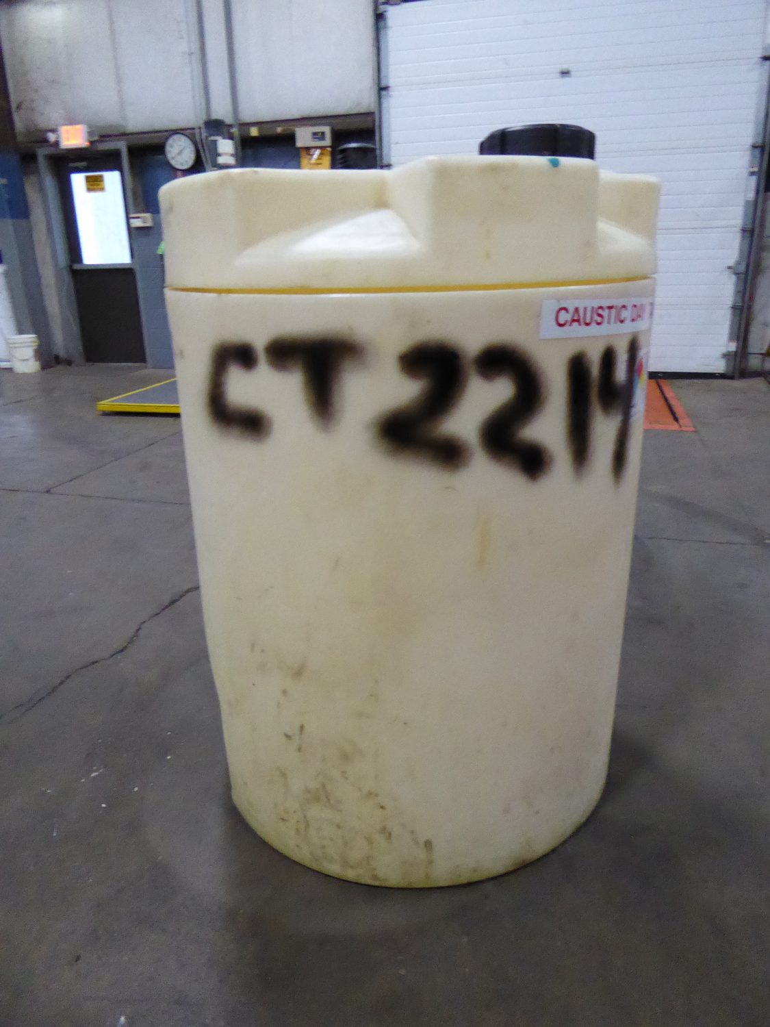 Used Cylindrical Tank - 135 Gallon Poly Cylindrical Tank-Tanks-Cylindrical