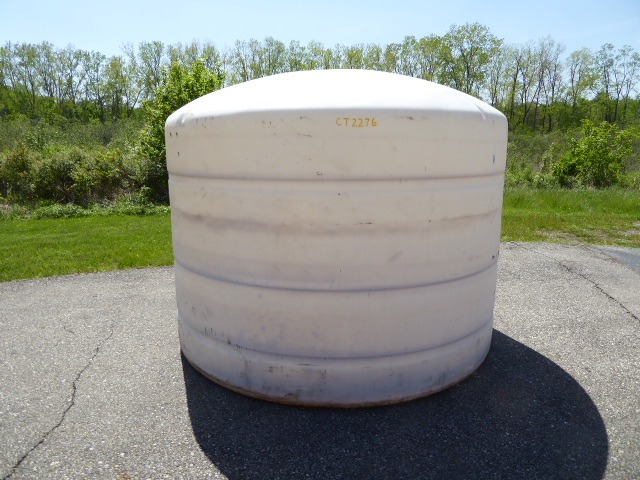 Used Cylindrical Tank - 1600 Gallon Poly Round Tank CT2276-Tanks-Cylindrical