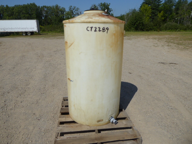 Used Cylindrical Tank - 159 Gallon Poly Round Tank CT2289-Tanks-Cylindrical