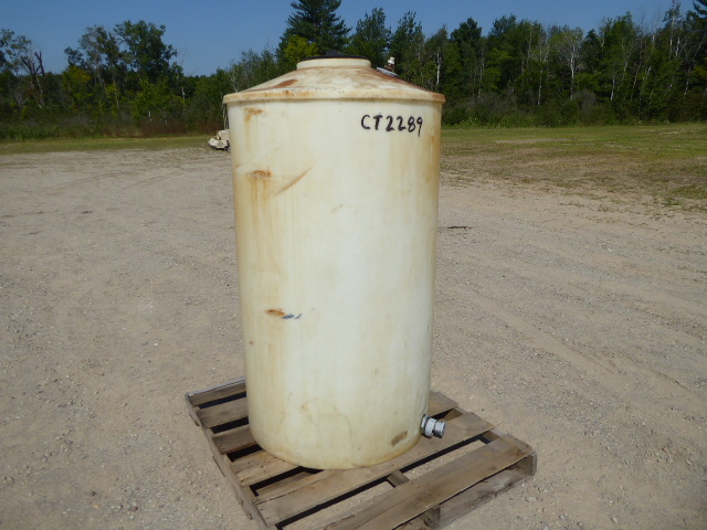 Used Cylindrical Tank - 159 Gallon Poly Round Tank CT2289-Tanks-Cylindrical
