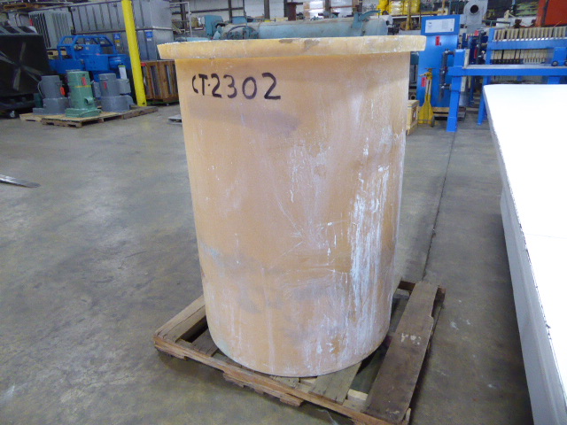 Used Cylindrical Tank - 211 Gallon Poly Round Tank CT2302-Tanks-Cylindrical