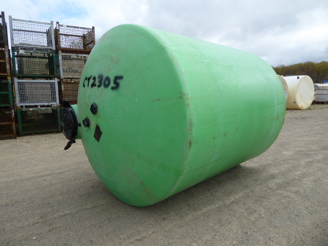 Used Cylindrical Tank - 2500 Gallon Poly Round Tank CT2305-Tanks-Cylindrical