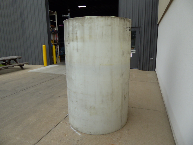 Used Cylindrical Tank - 470 Gallon Poly Round Tank CT2306C-Tanks-Cylindrical