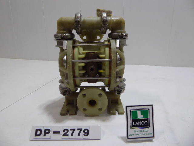 Used Diaphgram Pump - Wilden Poly 1" Inlet 1" Outlet Diaphragm Pump DP2779-Pumps - Diaphragm