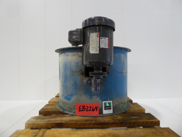 Used Exhaust Blower - Brinks 2 HP Tube Axial Fan EB2264-Blowers - Exhaust