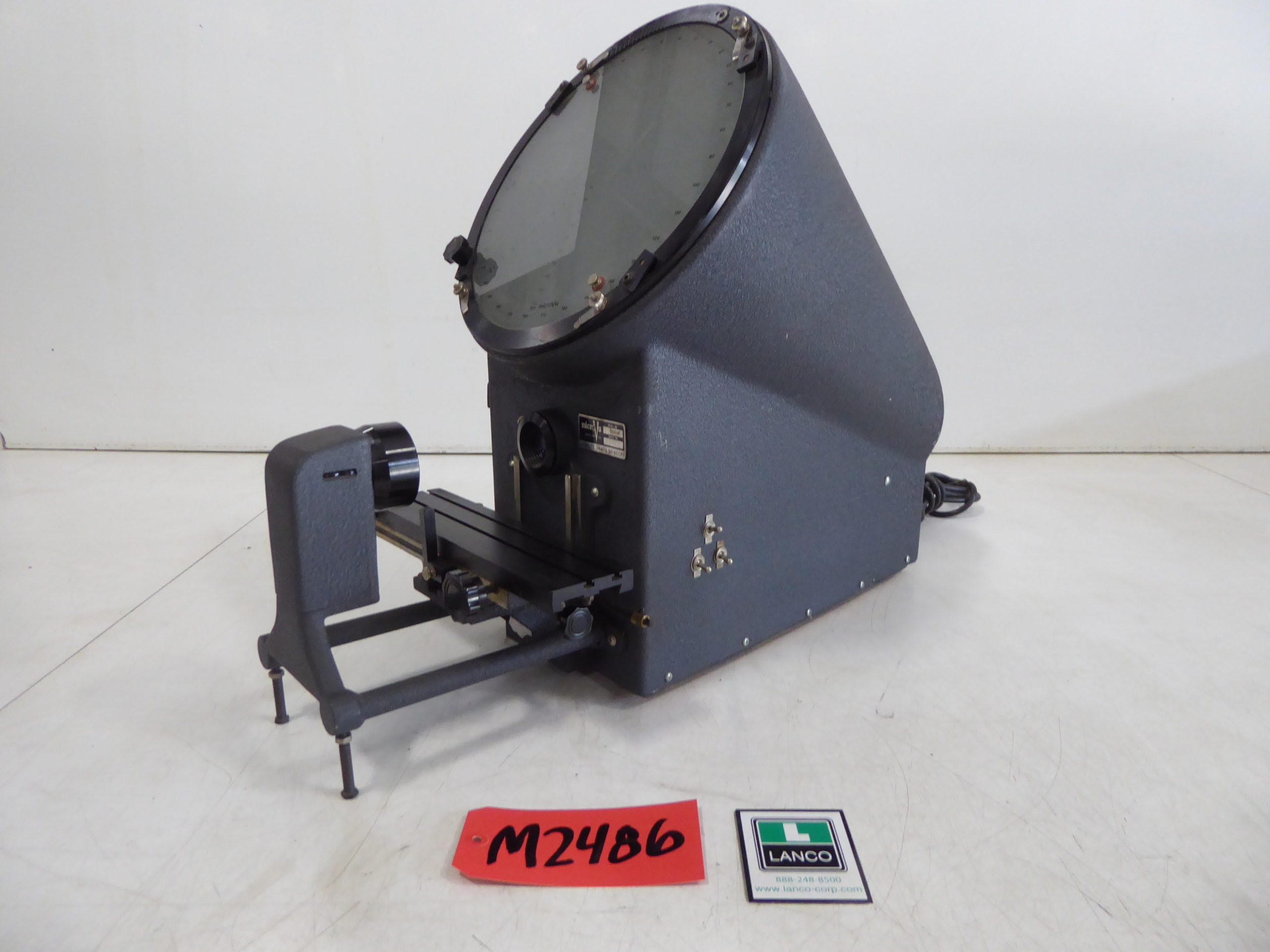 Used - Micro V4 Optical Comparator w/ 12" Dia. Screen M2486-Misc. Equipment
