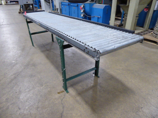 Used - Ashland Galvanized Gravity Roller Conveyor MH22137-Material Handling