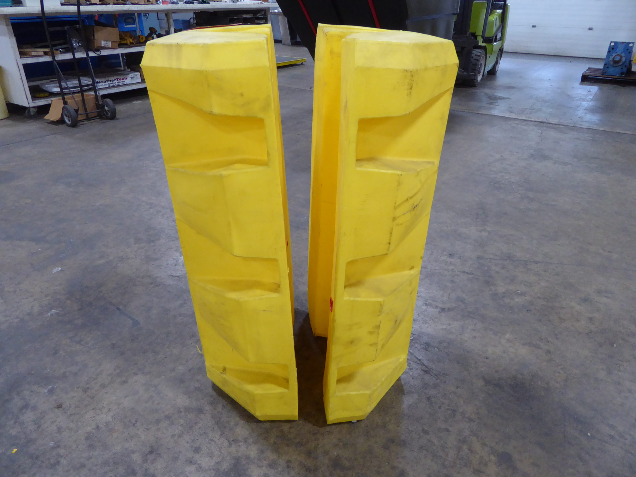 Used - Dixie Guard Dog Poly Column Protector 1 Pair-Material Handling