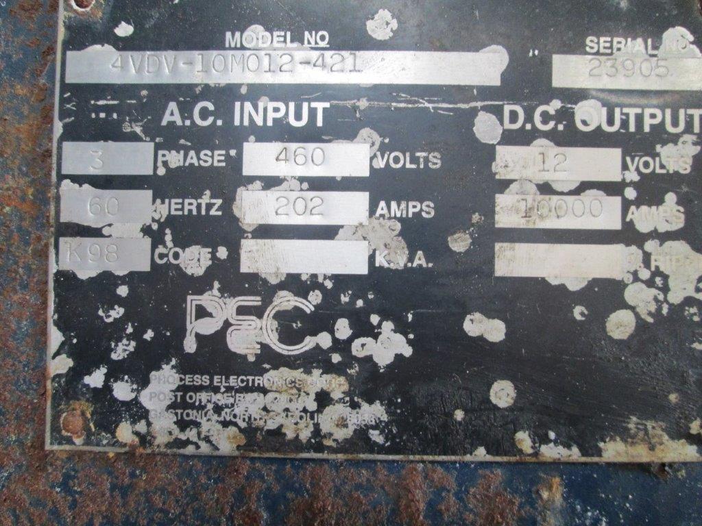 Used Rectifier - PEC 10000 Amp 12 Volt Rectifier R2804C-Rectifiers