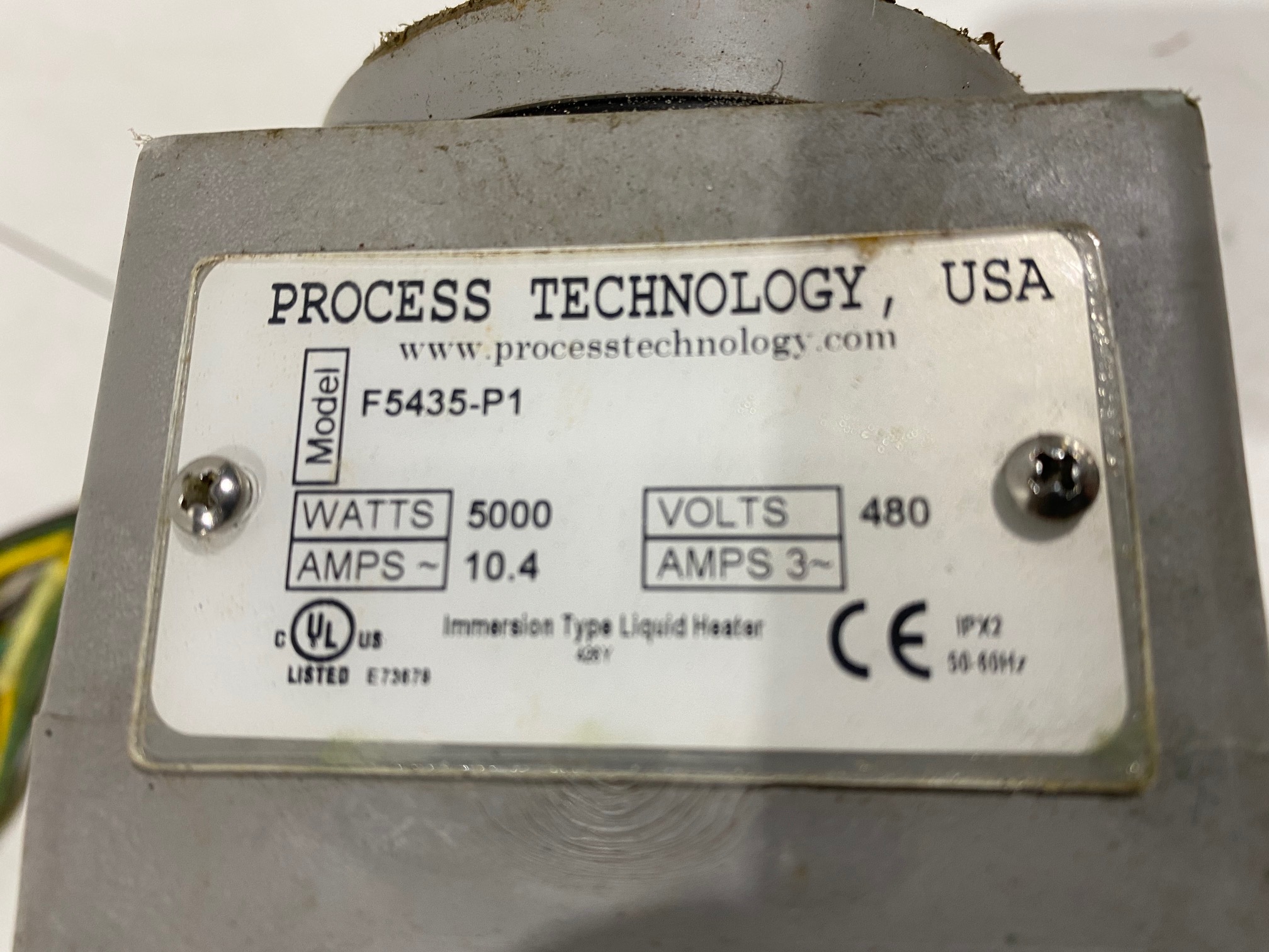 Used Immersion Heater - Process Technology Stainless Steel Immersion Heater IH2726-Immersion Heater