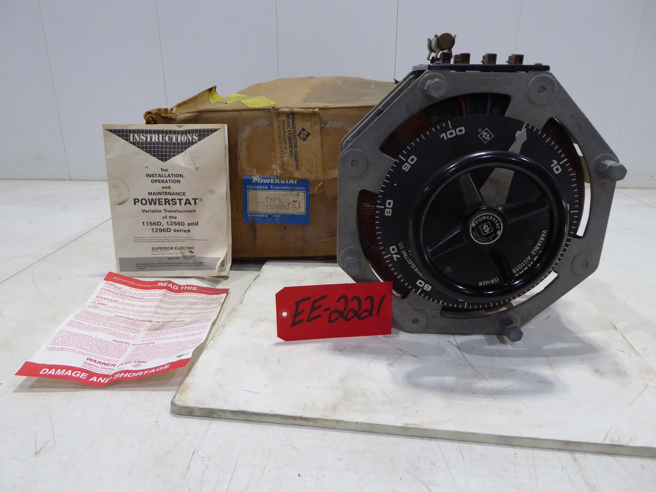 Superior Electric 120 Volt Variable Auto-Transformer EE2221