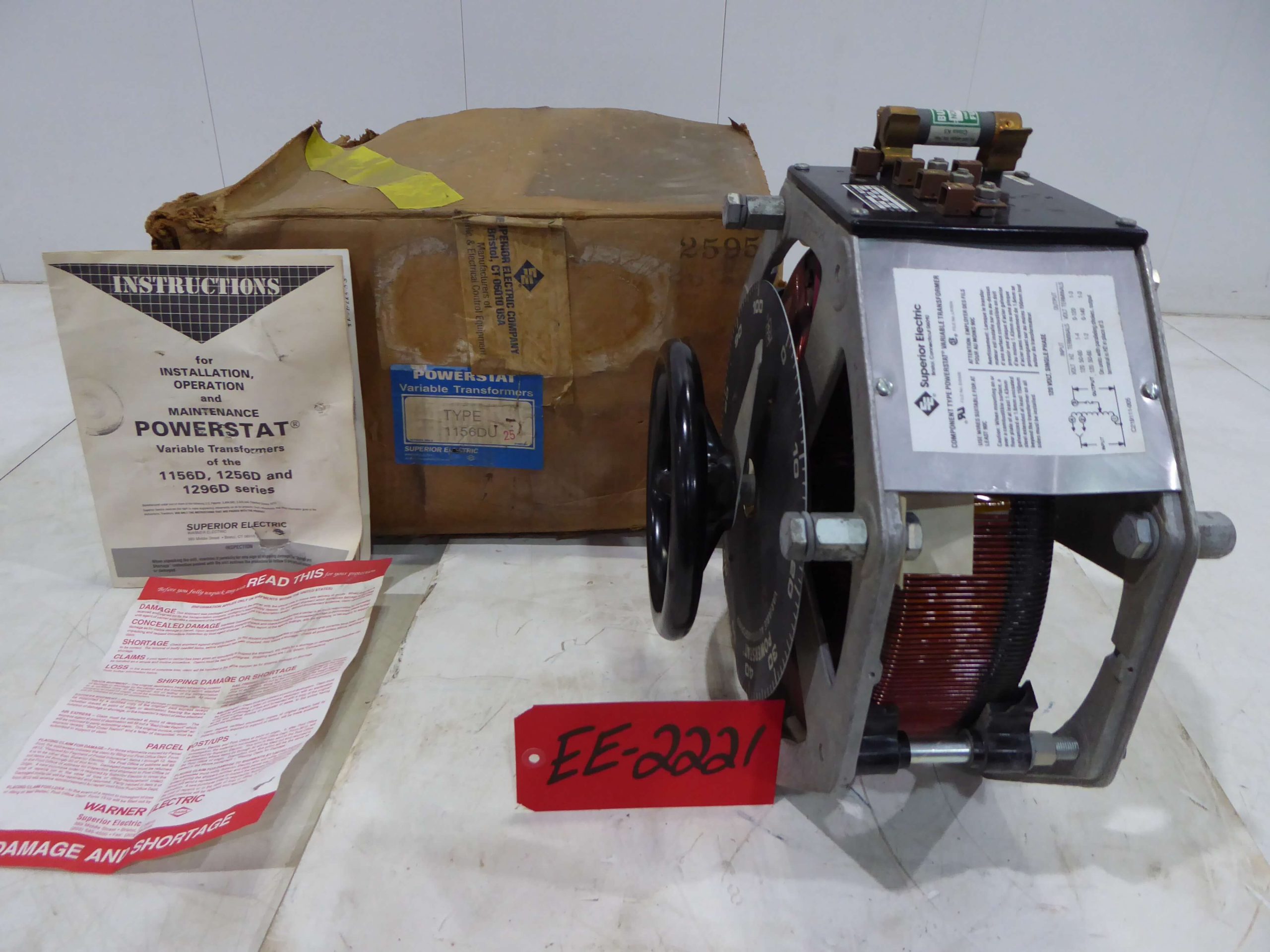 Superior Electric 120 Volt Variable Auto-Transformer EE2221
