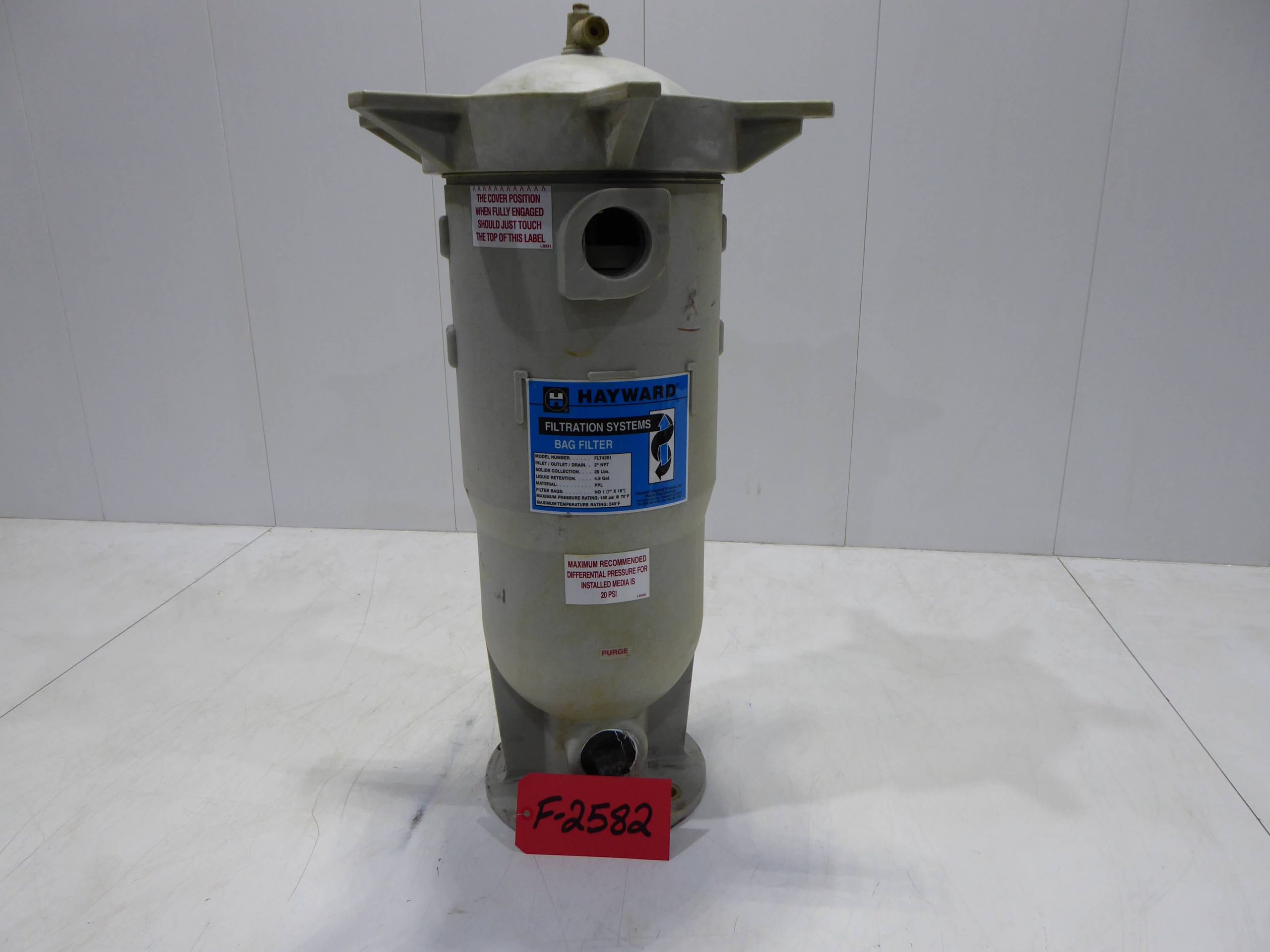 Hayward Bag Filter F2582 Lanco Corporation Used Industrial Equipment