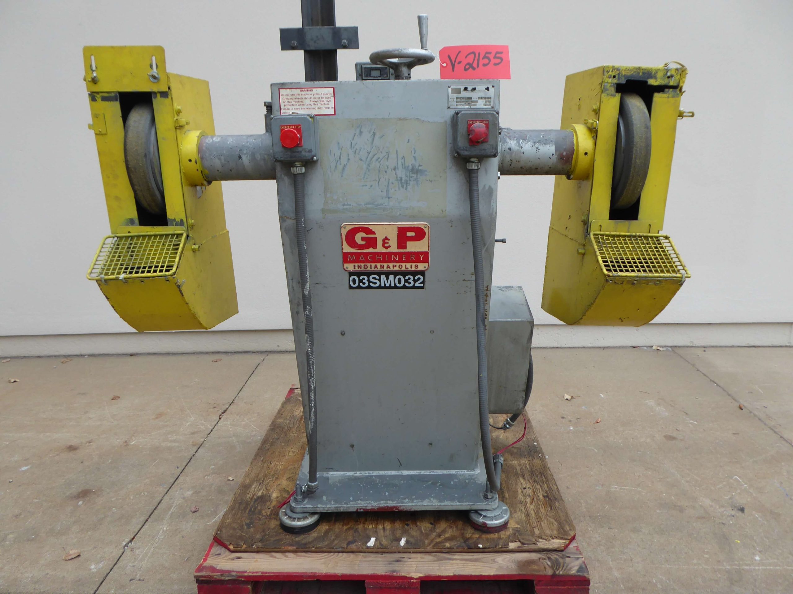 G & P Machinery Dual Head Buffing Jack V2155 Lanco Corporation Used