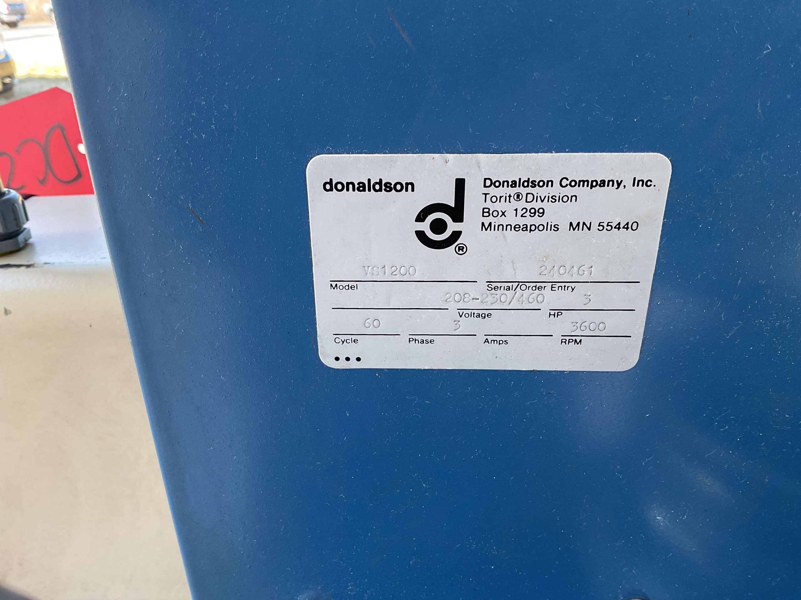 Torit 1200 CFM Model VS1200 Vibra Shake Dust Collector DC2233