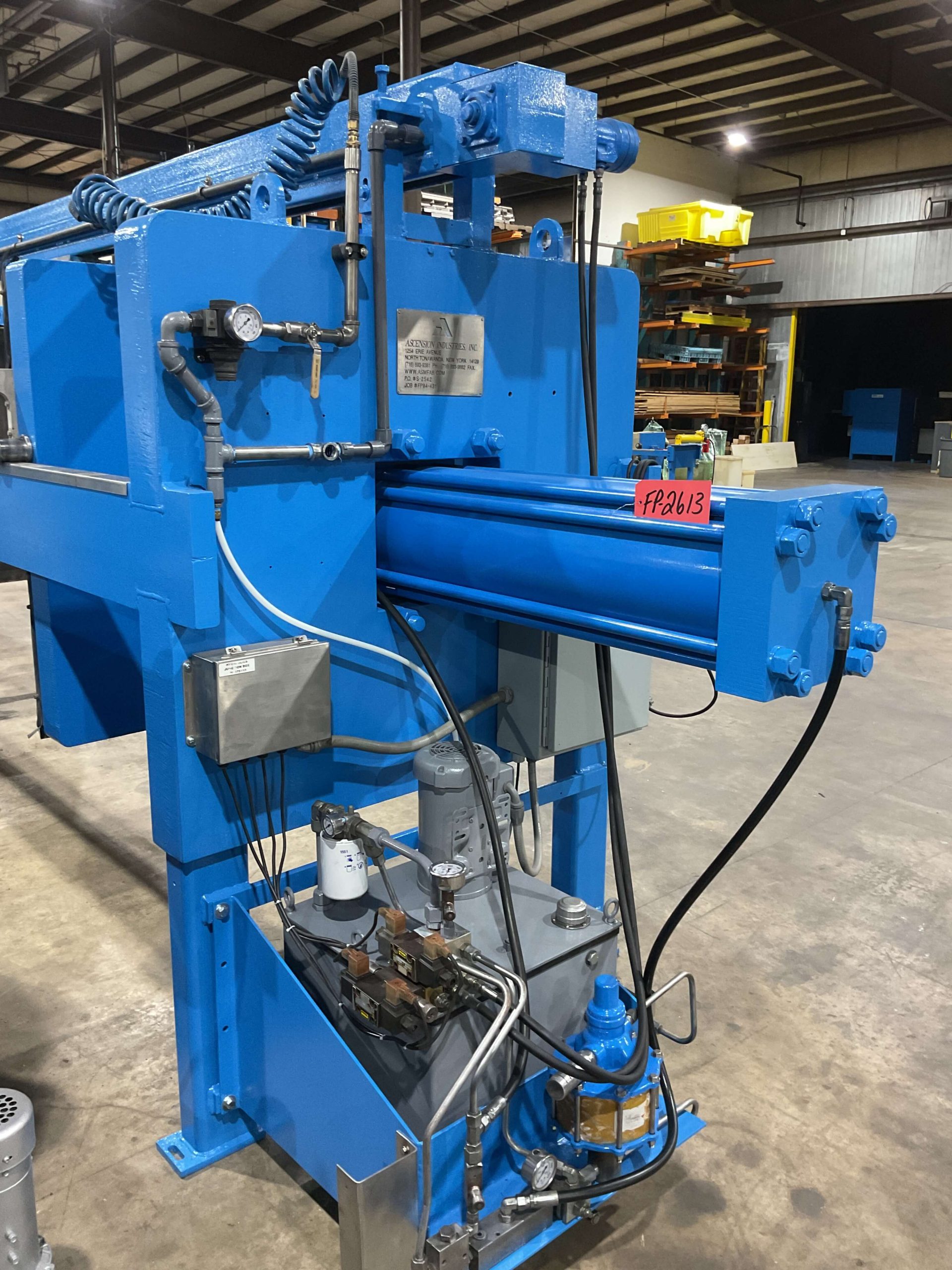 Ascension Industries 48 Cu' Electric/Hydraulic Filter Press FP2613