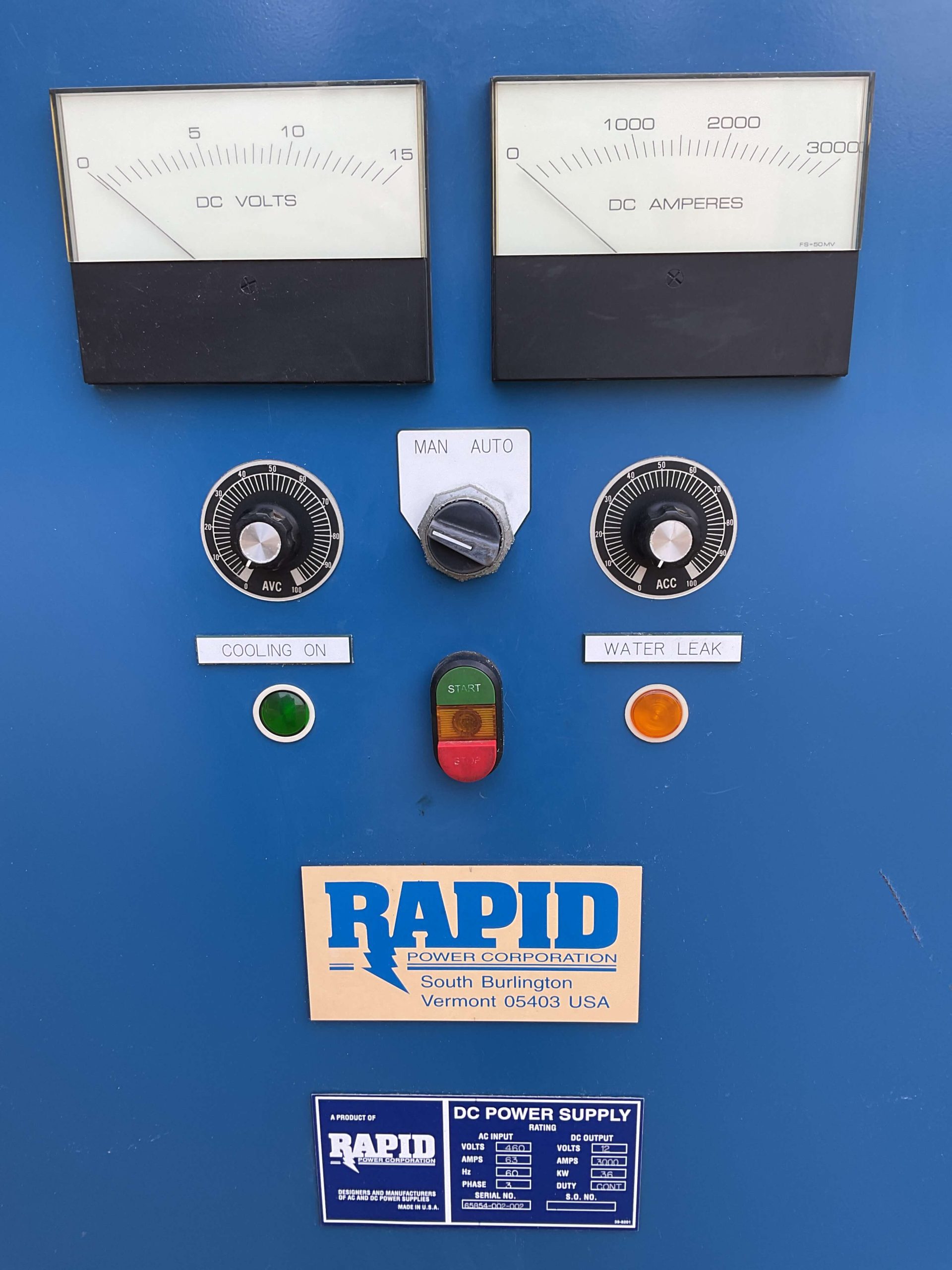3000 Amp Rapid 12 Volt Rectifier R3512 - Lanco Corporation | Used ...