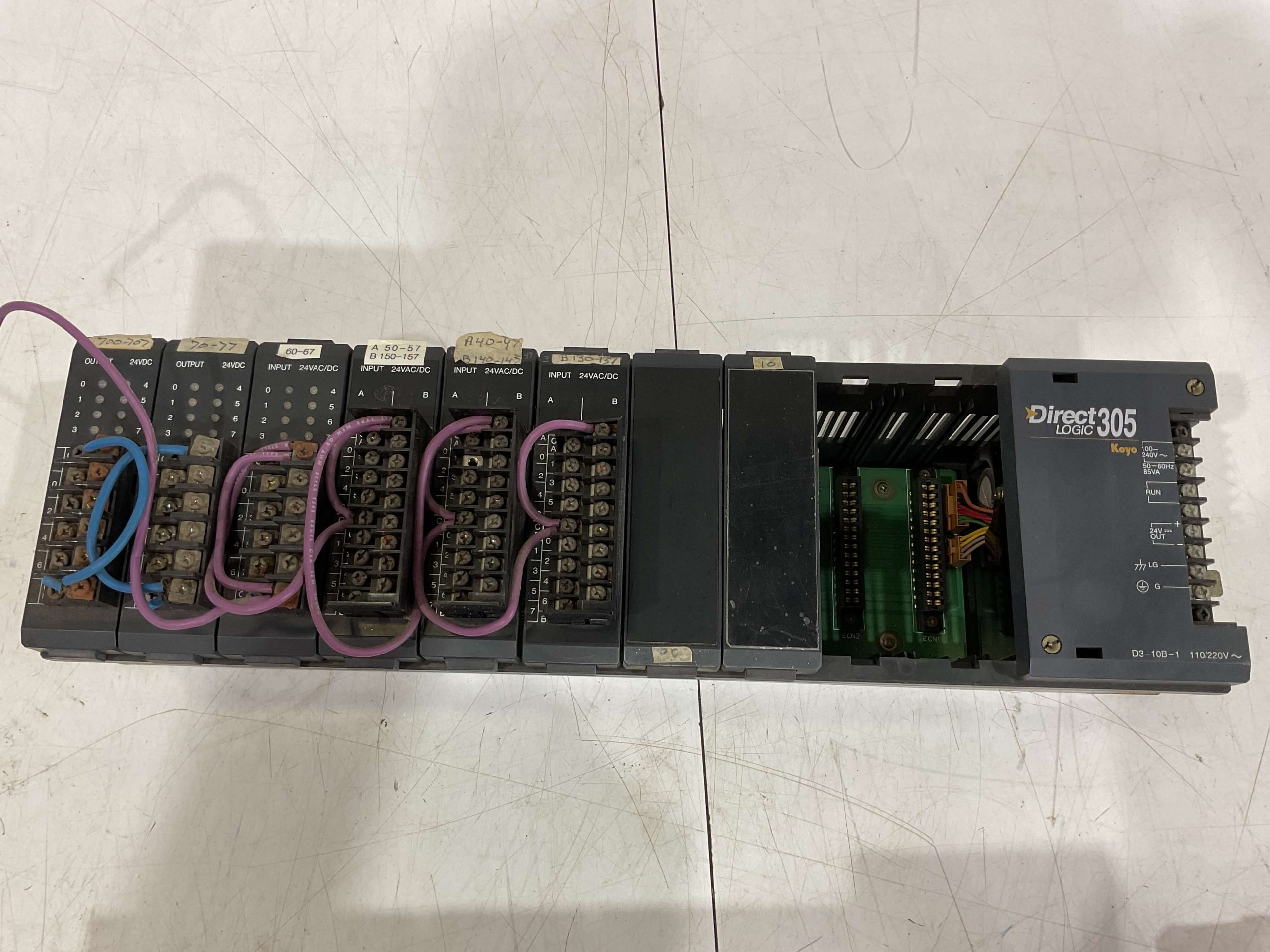 GE Fanuc Series One Programmable Controller Rack with Modules (1 lot ...