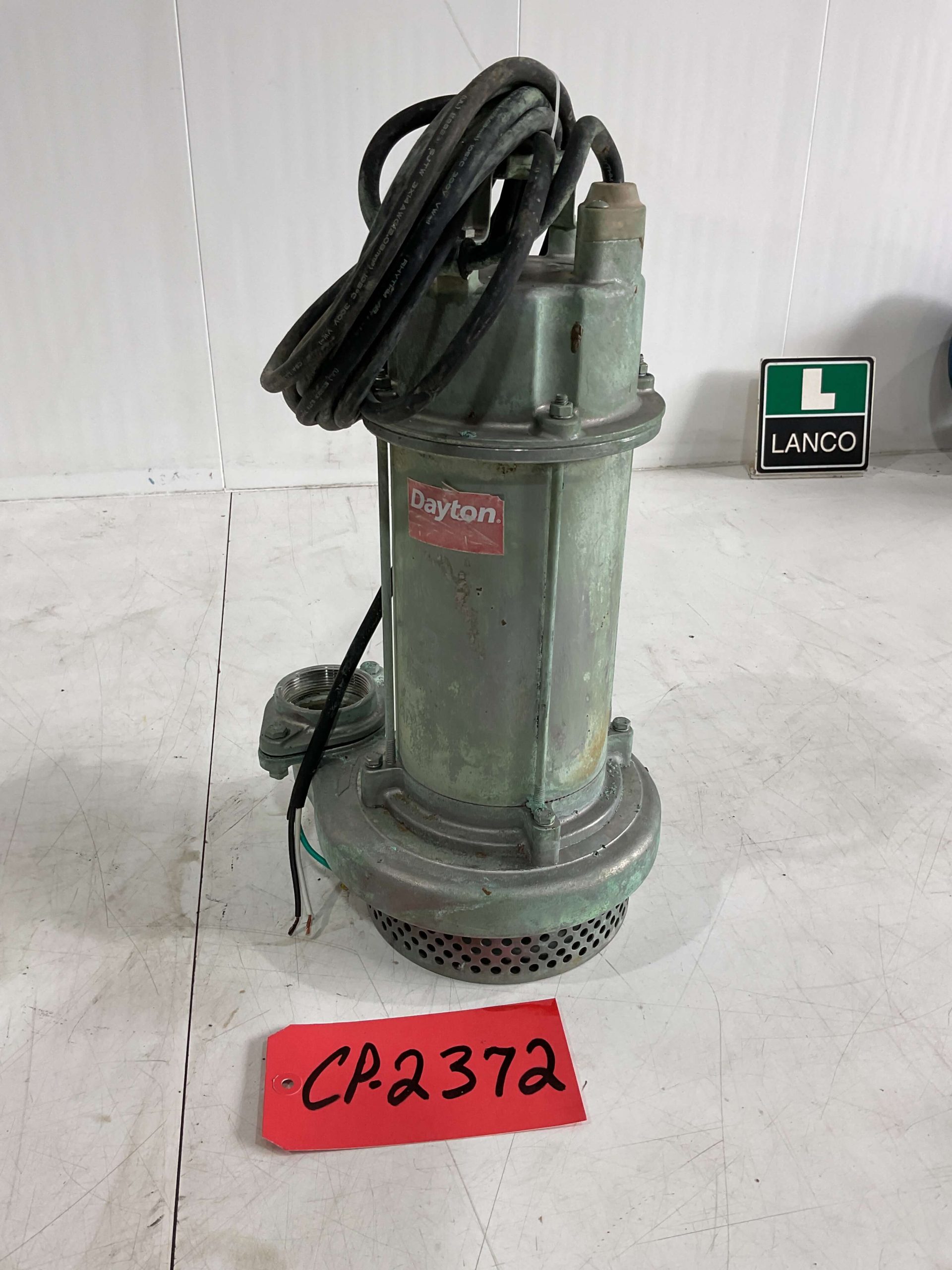 Dayton 1 HP 2" Inlet 2" Outlet Centrifugal Pump CP2372 - Lanco ...
